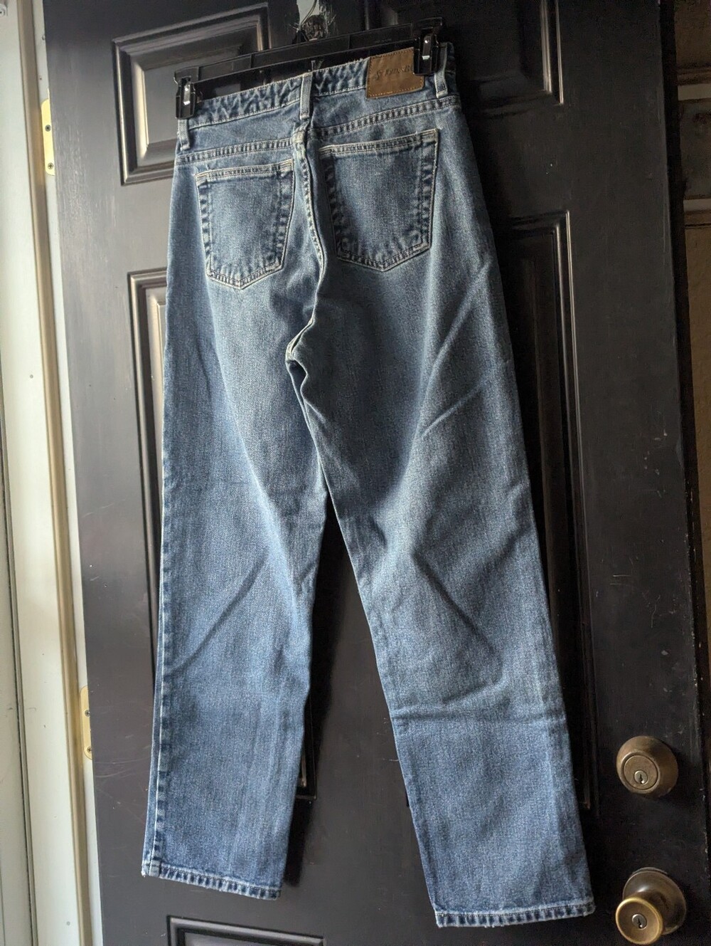 St. John's Bay Classic Fit Medium Blue Straight Leg Denim Jeans Size 8P Y2K - Picture 2 of 15